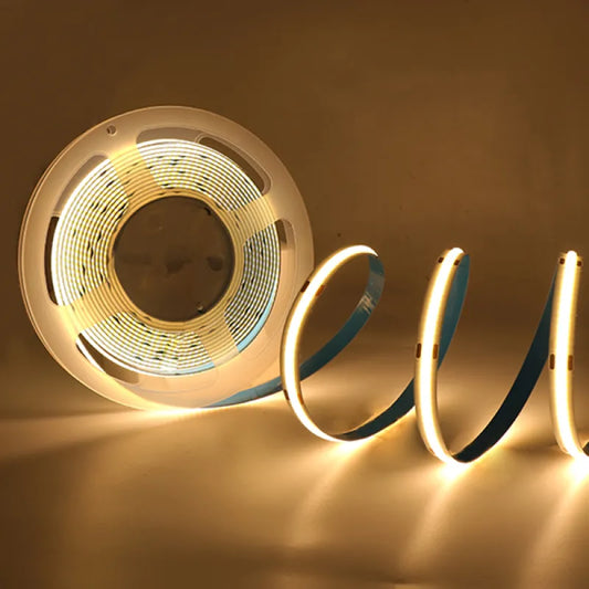 DC 5V USB COB LED Strip Light – 320 LEDs Flexible Tape | Warm, Natural & Cool White